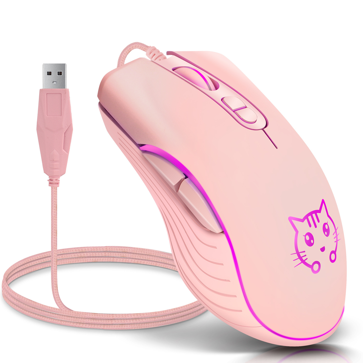 Esports Gaming Maus - Ratón para juegos con cable USB,