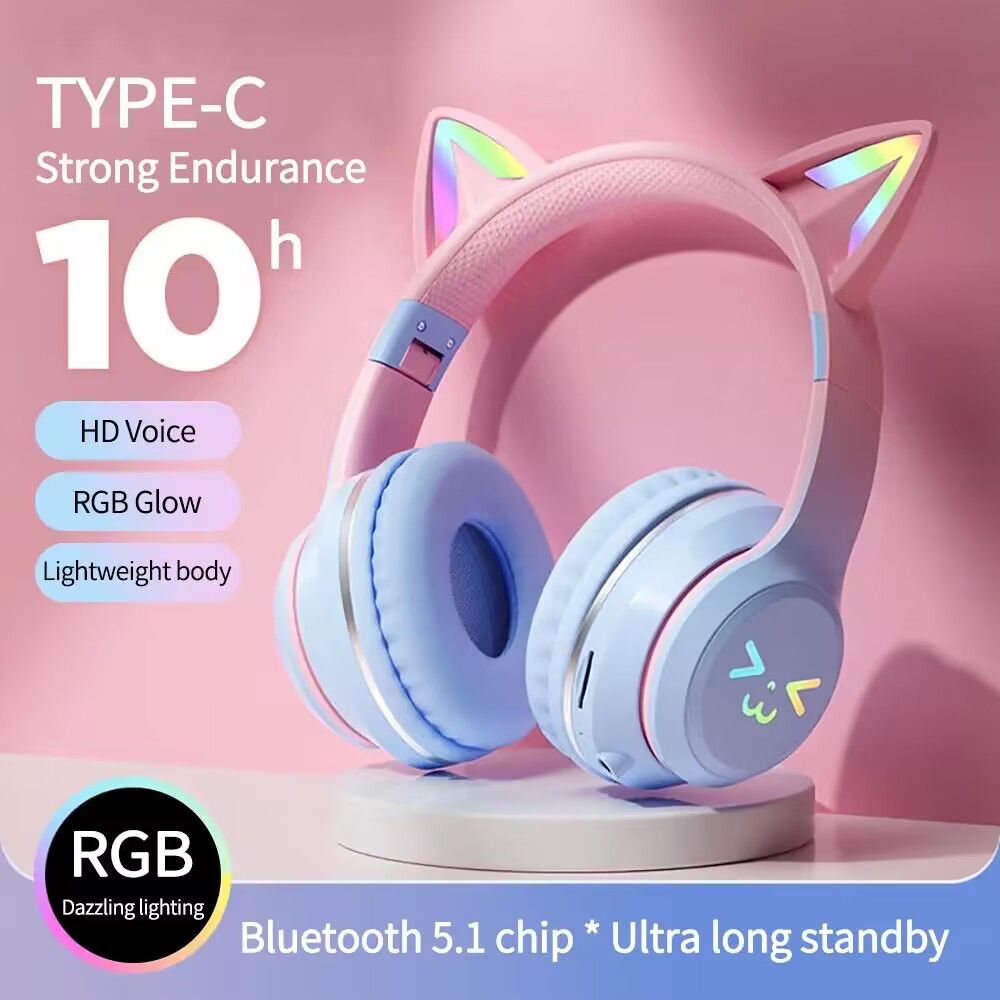 Esports Gaming Monitor - Auriculares inalámbricos con brillo RGB 5,3,