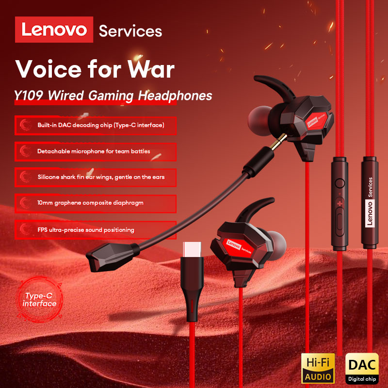 Esports Gaming Phone - Auriculares para juegos con cable Lenovo