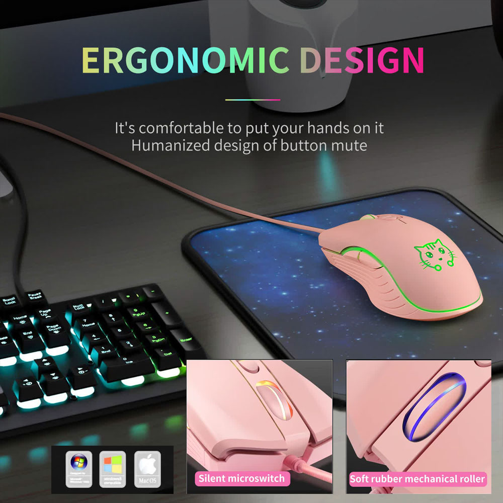 Ratón USB para juegos con cabl - Esports Gaming Maus reseña y precio