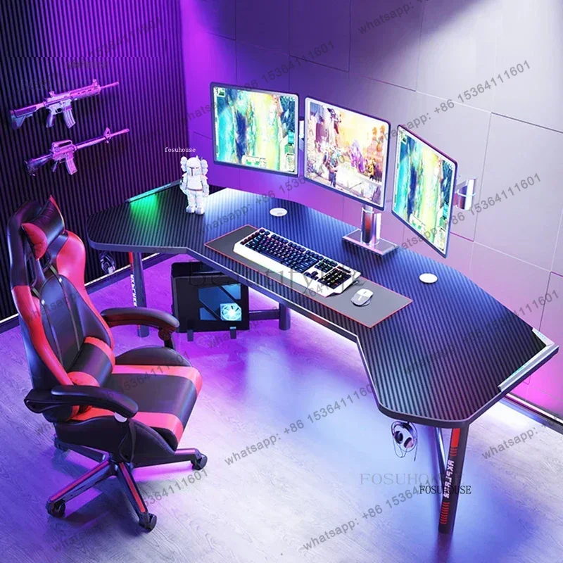 Escritorio blanco para ordenad - Esports Gaming Furniture reseña y precio