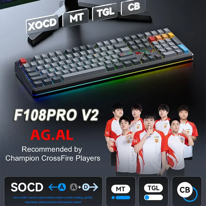 Teclado Mecánico AULA F108 Pro - Esports Gaming Uk reseña y precio